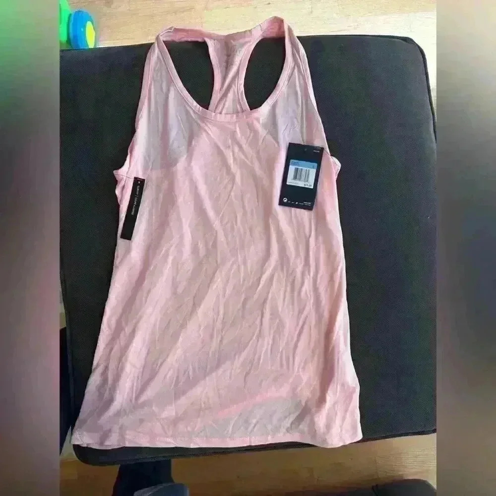 Nike women’s Dri fit sleeveless top, pink, medium (see note)